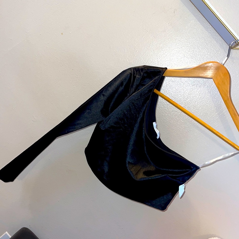 Satin One sleeve Dressy Top